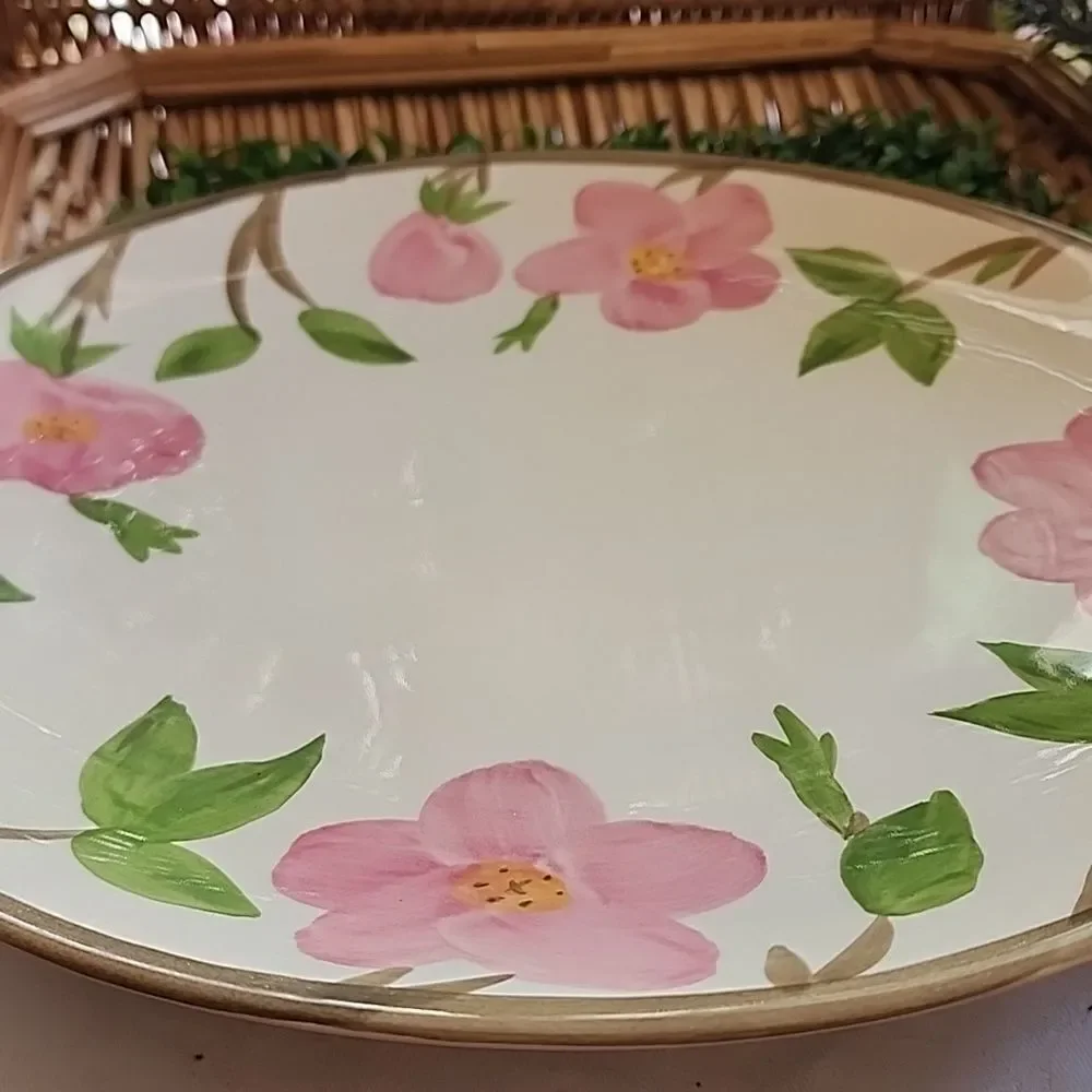 Vintage 90's Franciscan Desert Rose Chop Plate Platter Made In England